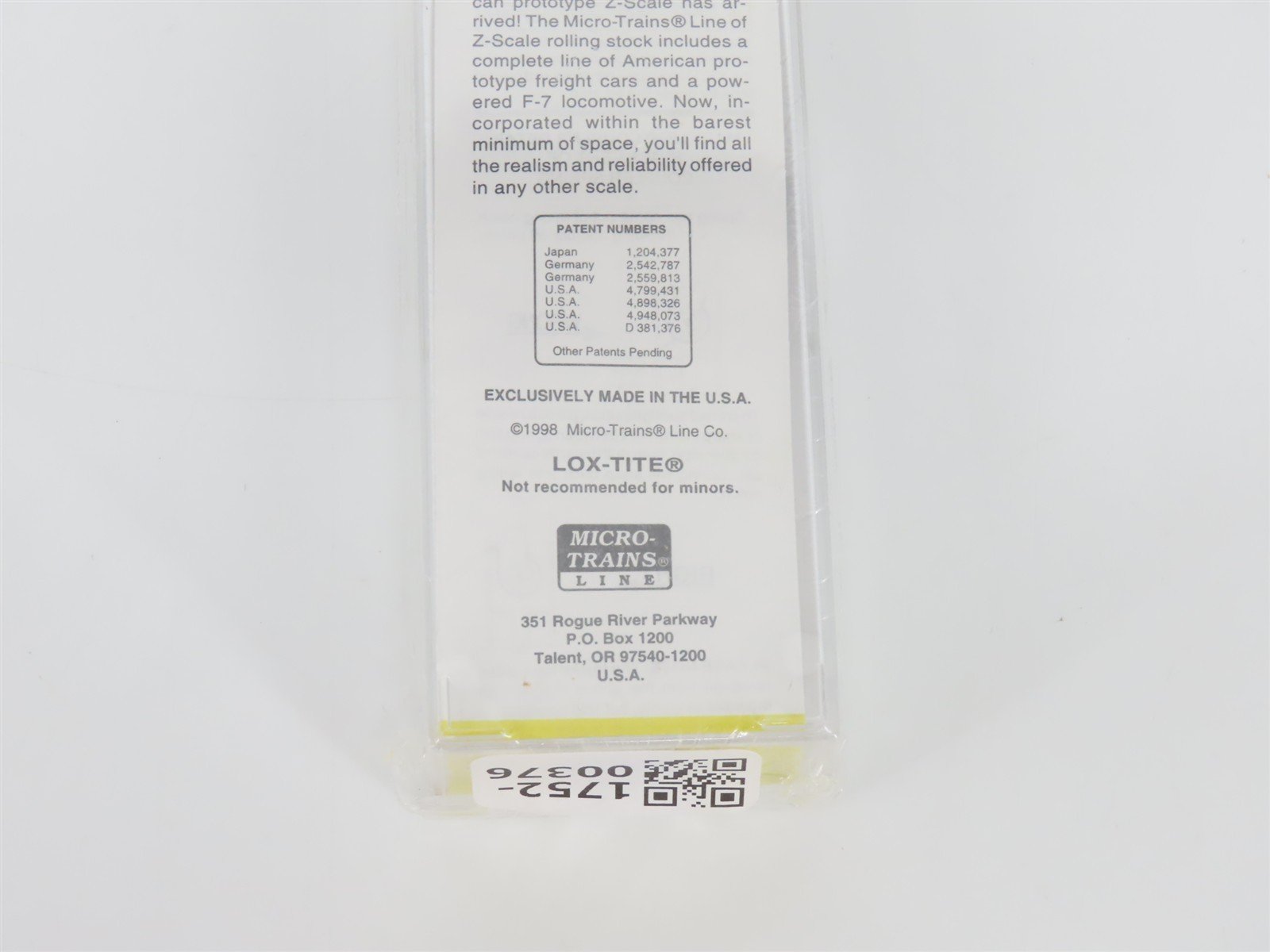 Z Scale Micro-Trains MTL 14409-2 GATX Dow Chemical Single Dome Tank Car #62540