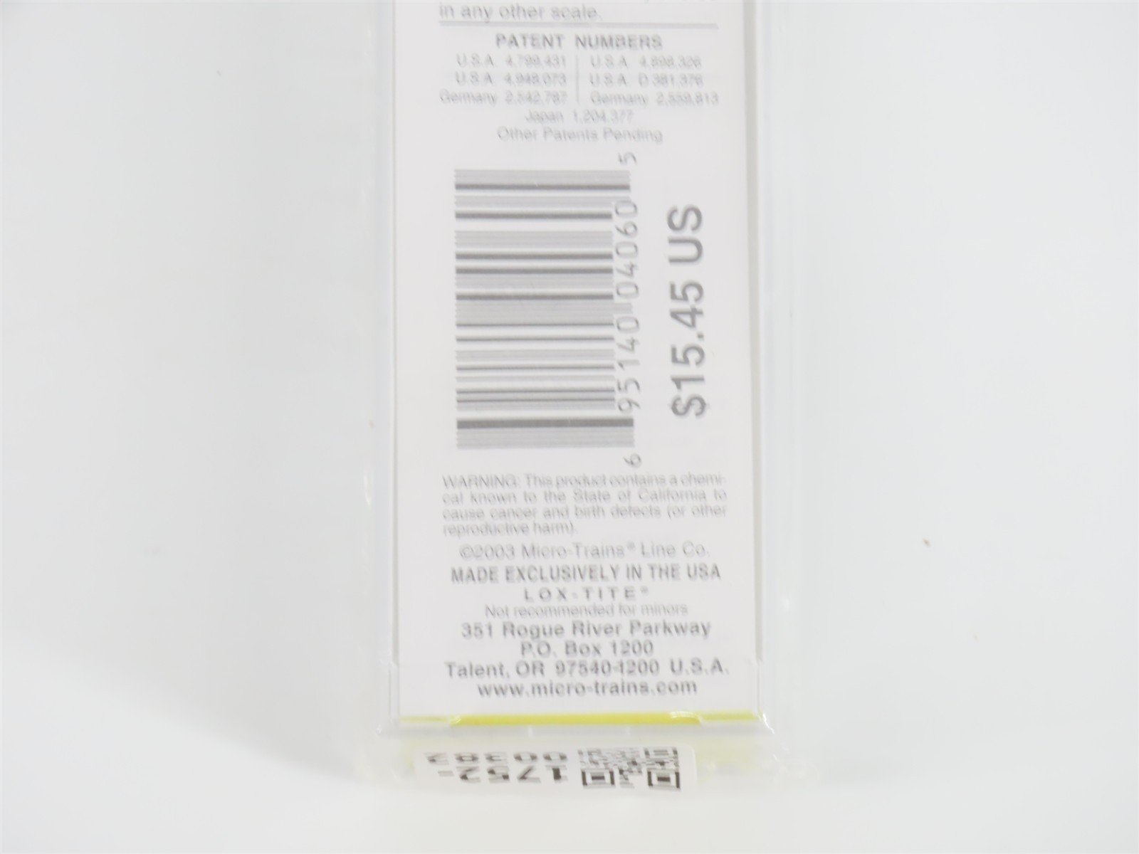 Z Scale Micro-Trains MTL 14410-2 MOBX Mobil Oil Single Dome Tank Car #11125