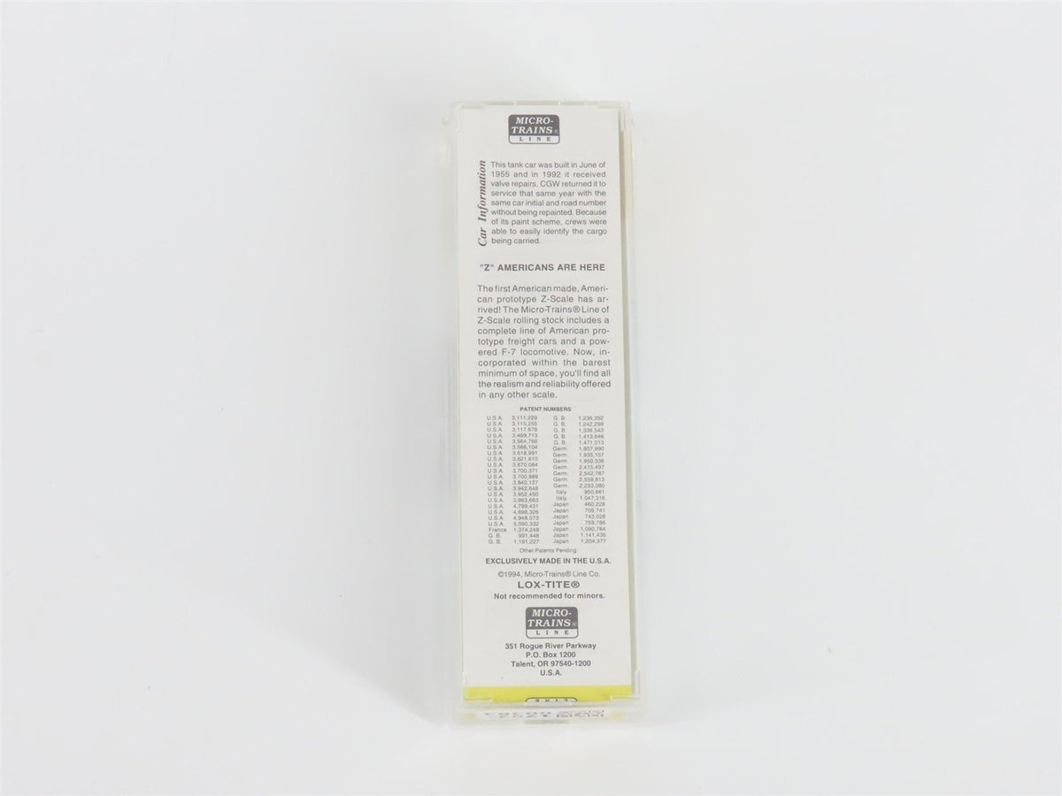 Z Micro-Trains MTL 14411-2 CGW Chicago Great Western Single Dome Tank Car #267