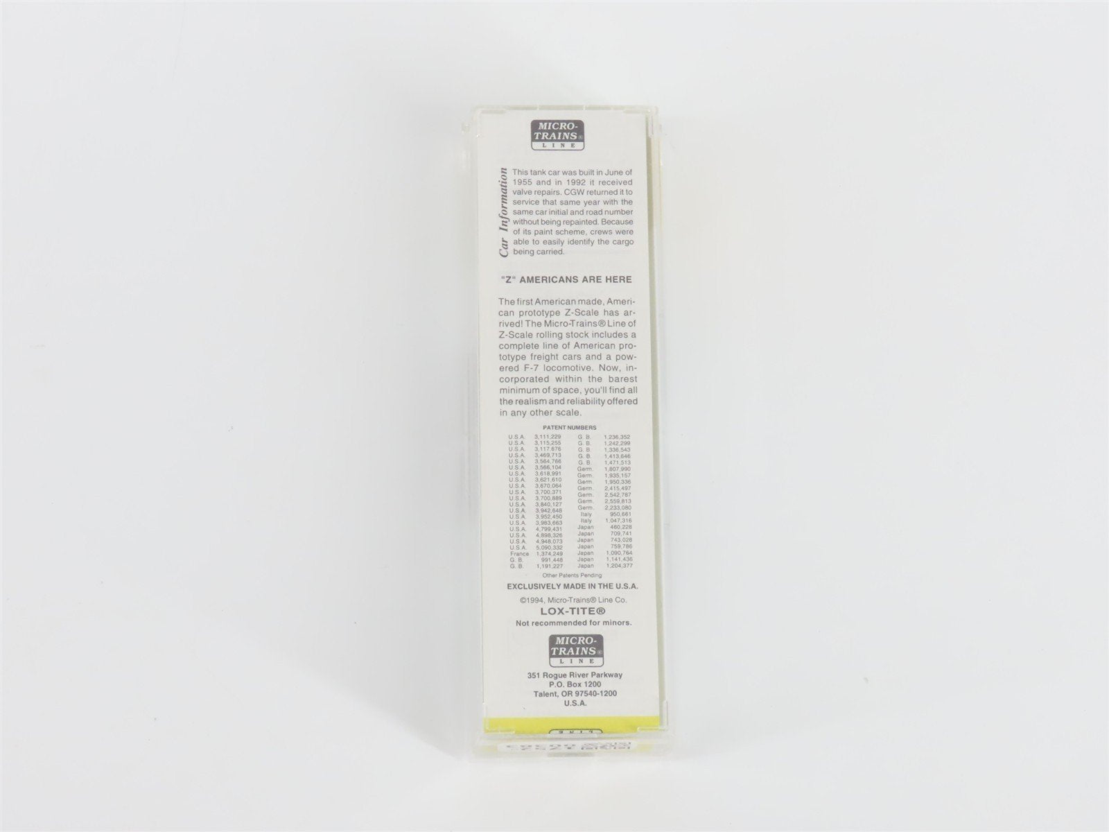 Z Micro-Trains MTL 14411-2 CGW Chicago Great Western Single Dome Tank Car #267