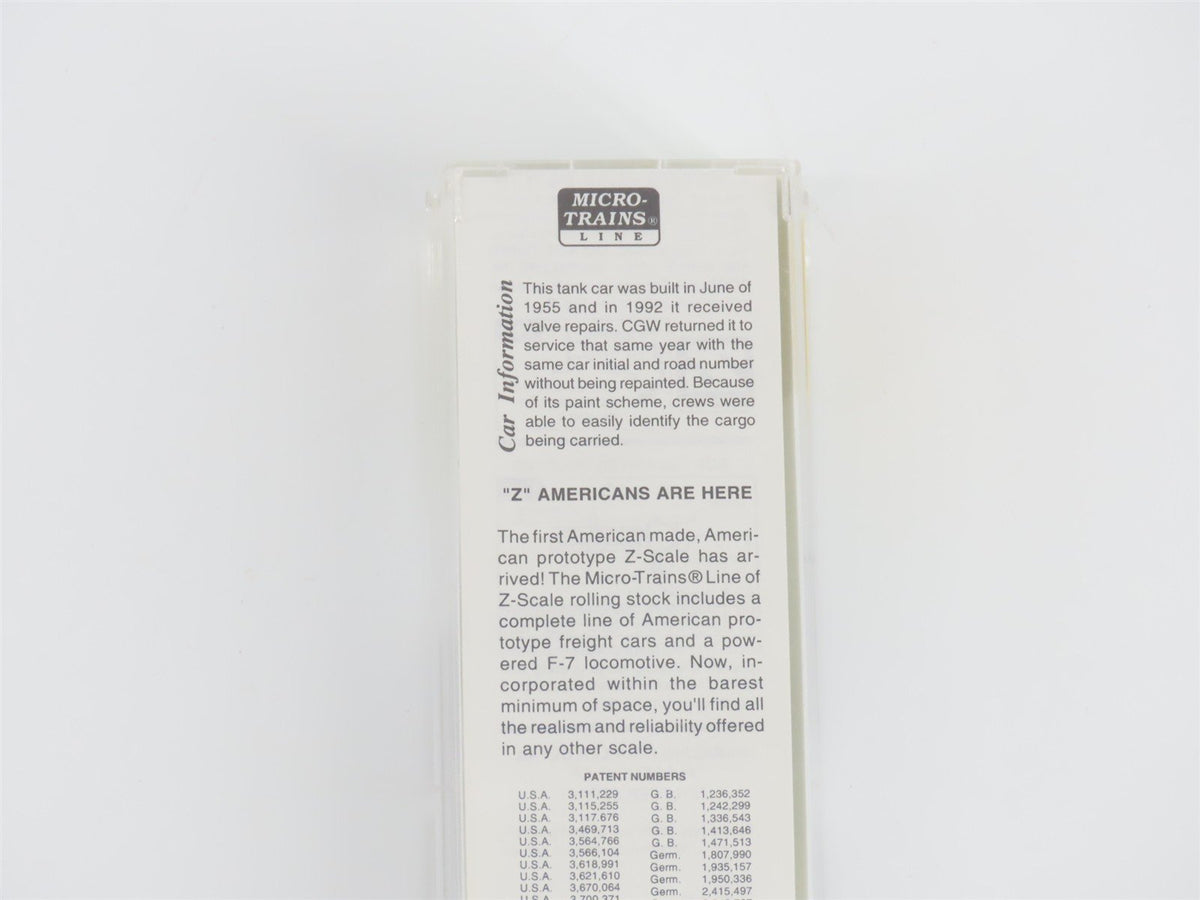 Z Micro-Trains MTL 14411-2 CGW Chicago Great Western Single Dome Tank Car #267