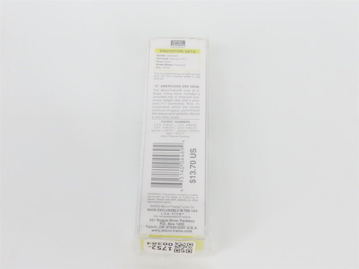 Z Micro-Trains MTL 14414 UP Union Pacific Single Dome Water Tank Car #908726