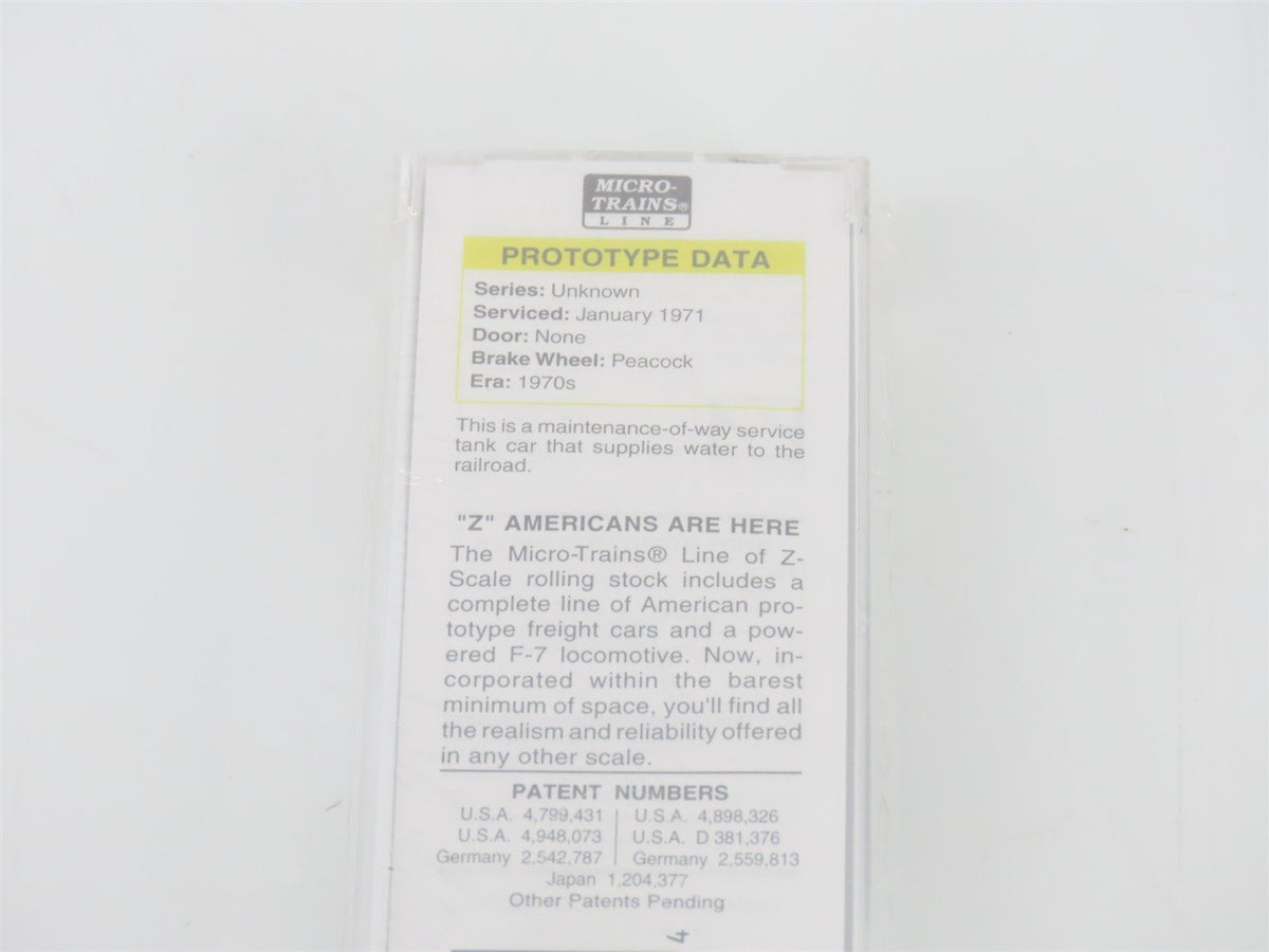 Z Micro-Trains MTL 14414 UP Union Pacific Single Dome Water Tank Car #908726