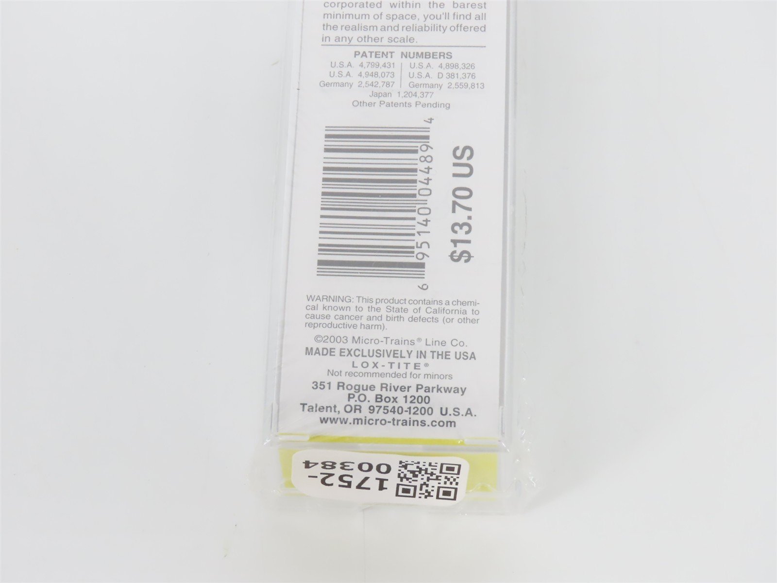 Z Micro-Trains MTL 14414 UP Union Pacific Single Dome Water Tank Car #908726