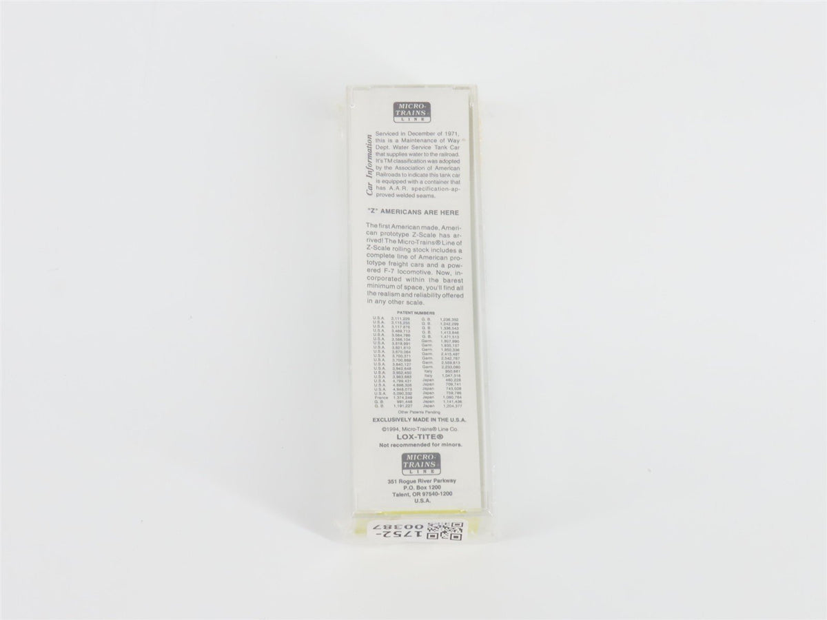 Z Micro-Trains MTL 14414-2 UP Union Pacific Single Dome Water Tank Car #908728