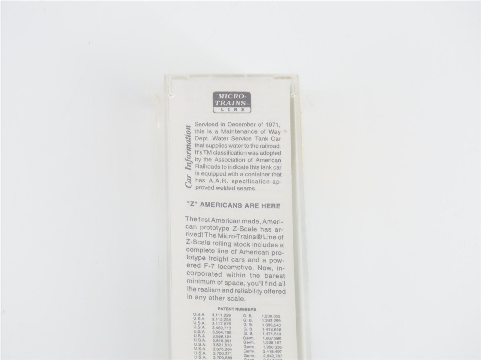 Z Micro-Trains MTL 14414-2 UP Union Pacific Single Dome Water Tank Car #908728