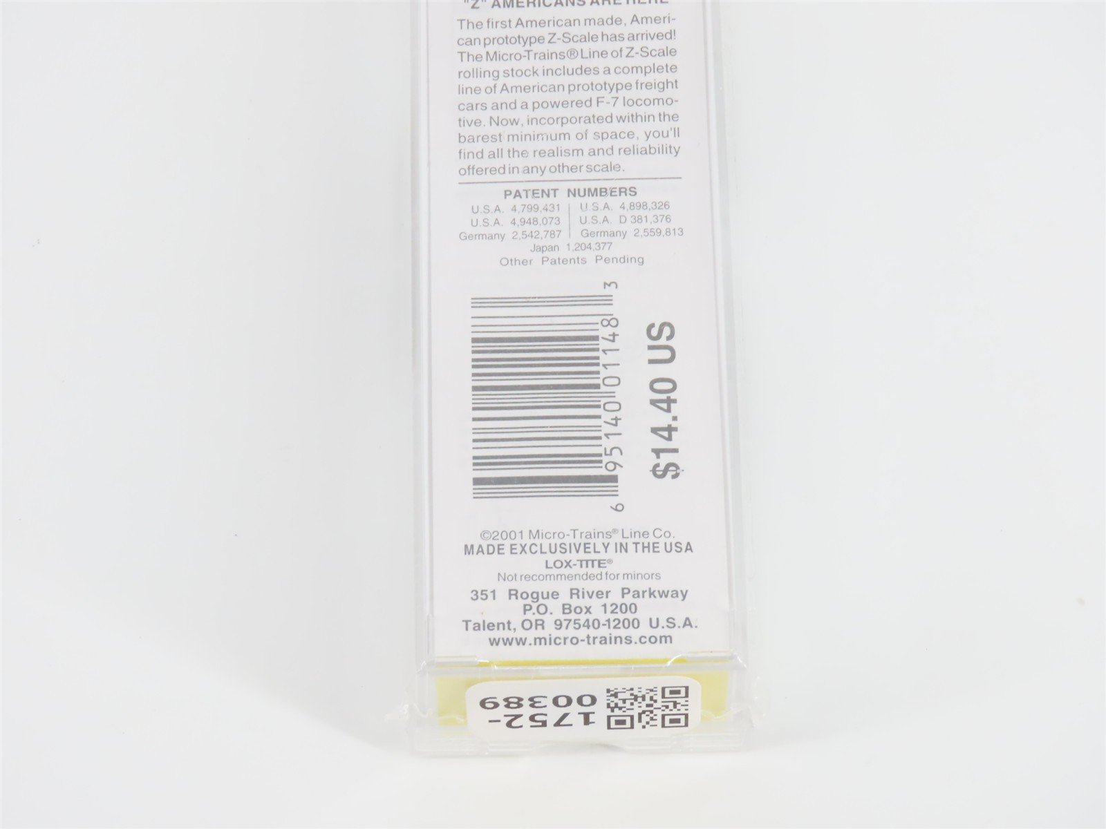 Z Scale Micro-Trains MTL 14408-2 SP Southern Pacific Single Dome Tank Car #60175