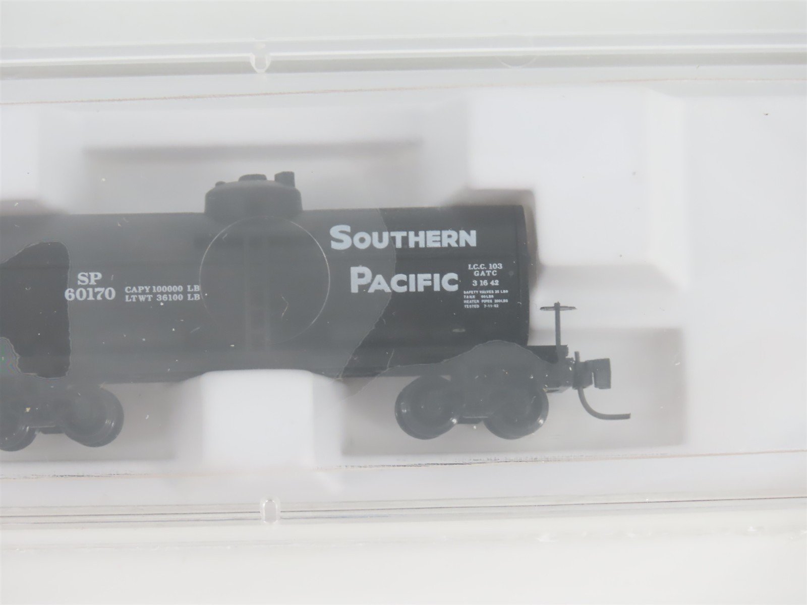 Z Scale Micro-Trains MTL 14408-2 SP Southern Pacific Single Dome Tank Car #60170