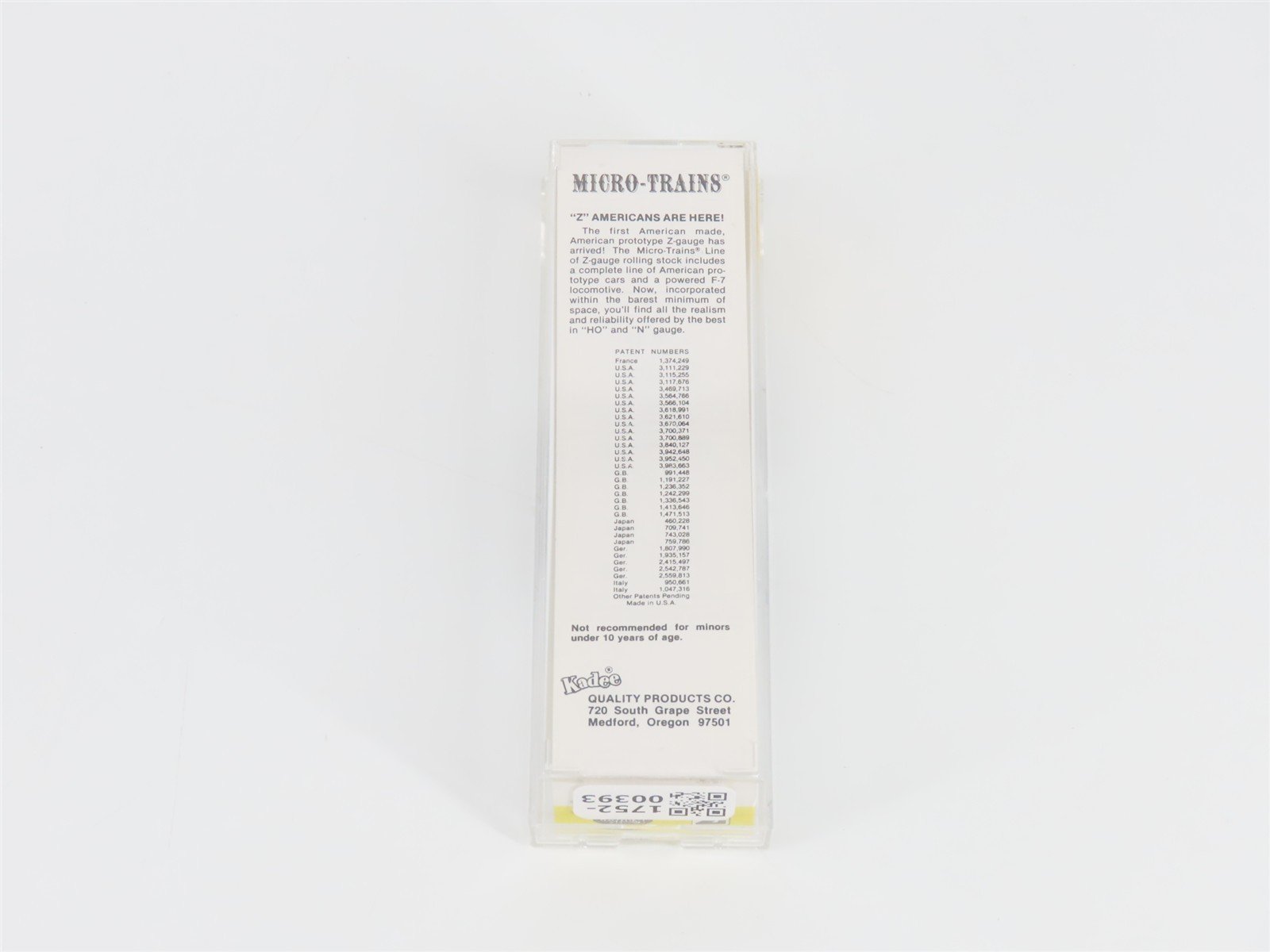 Z Kadee Micro-Trains MTL 14408-2 SP Southern Pacific Single Dome Tank Car #60178