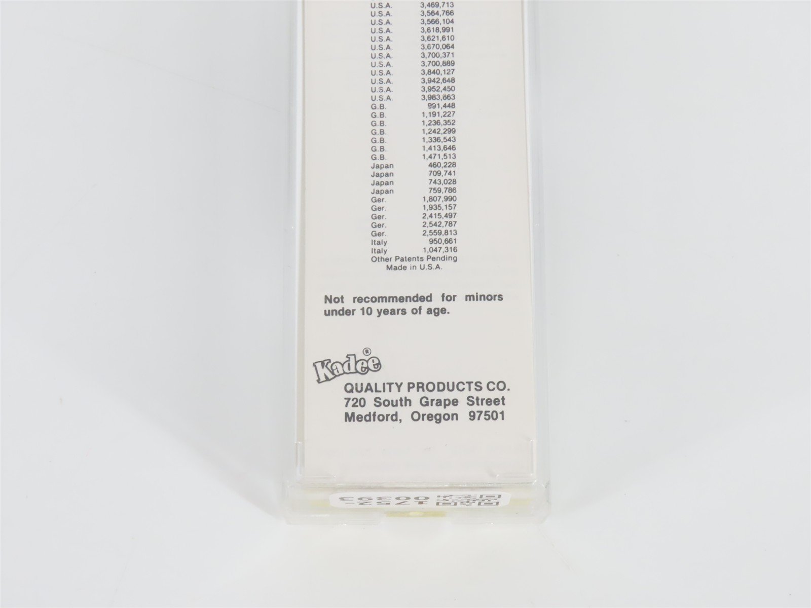 Z Kadee Micro-Trains MTL 14408-2 SP Southern Pacific Single Dome Tank Car #60178