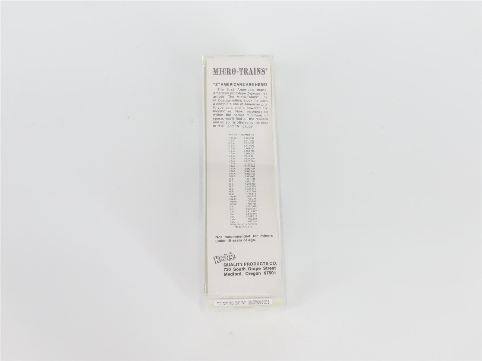 Z Kadee Micro-Trains MTL 14408-2 SP Southern Pacific Single Dome Tank Car #60178