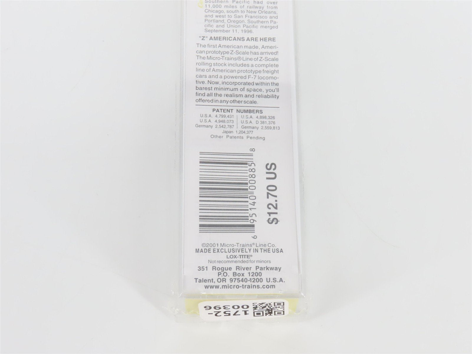 Z Scale Micro-Trains MTL 14408 SP Southern Pacific Single Dome Tank Car #60175