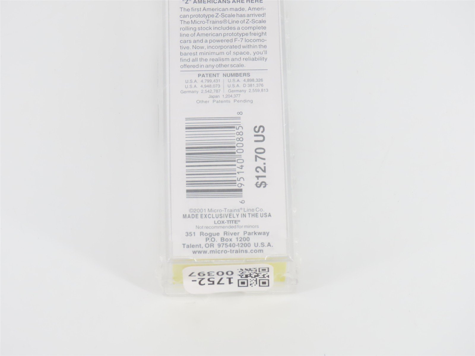 Z Scale Micro-Trains MTL 14408 SP Southern Pacific Single Dome Tank Car #60175