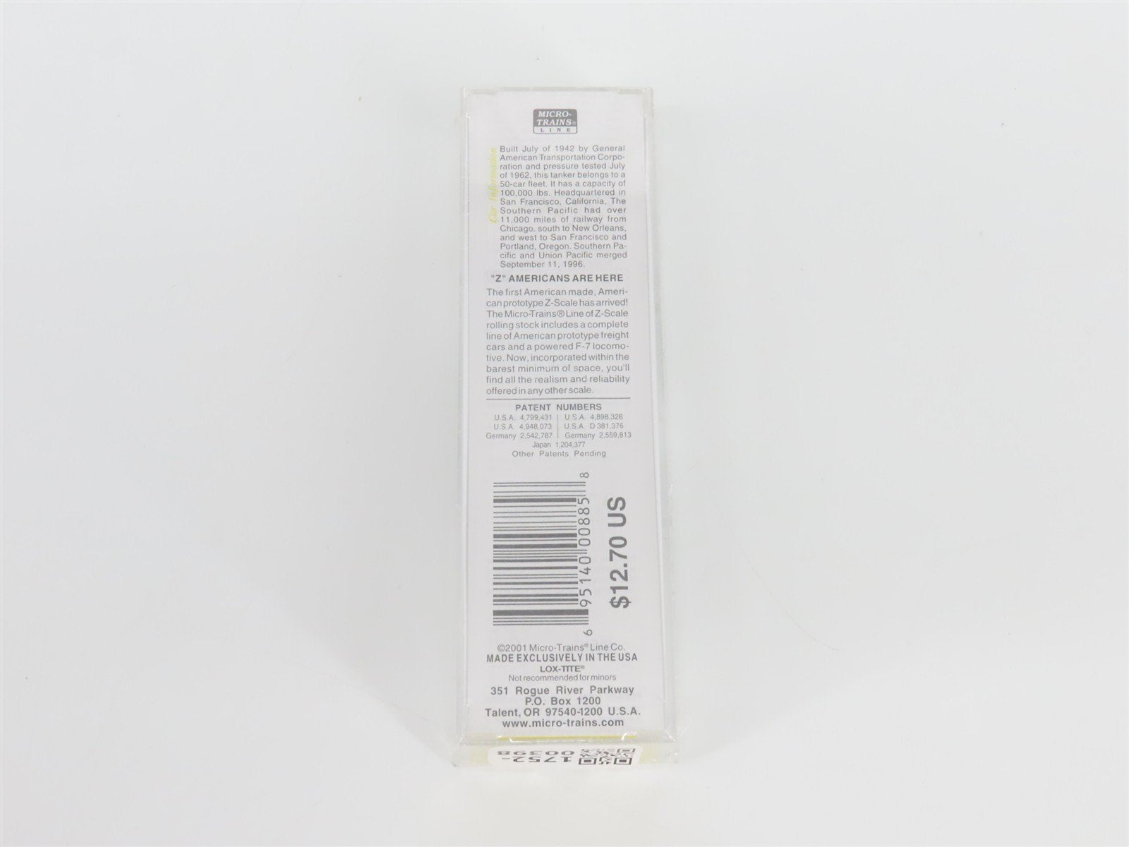 Z Scale Micro-Trains MTL 14408 SP Southern Pacific Single Dome Tank Car #60175