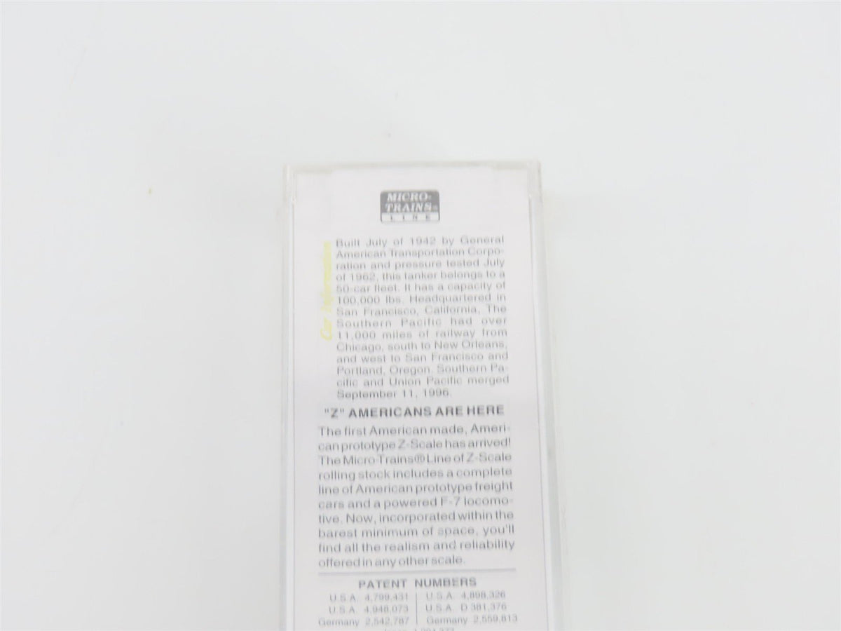 Z Scale Micro-Trains MTL 14408 SP Southern Pacific Single Dome Tank Car #60175