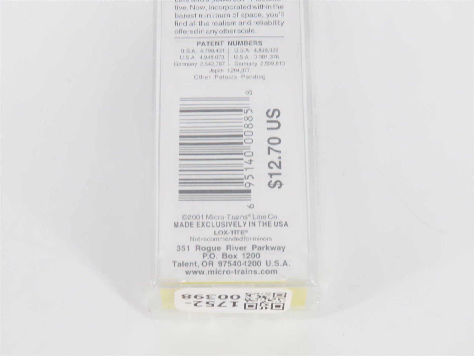 Z Scale Micro-Trains MTL 14408 SP Southern Pacific Single Dome Tank Car #60175