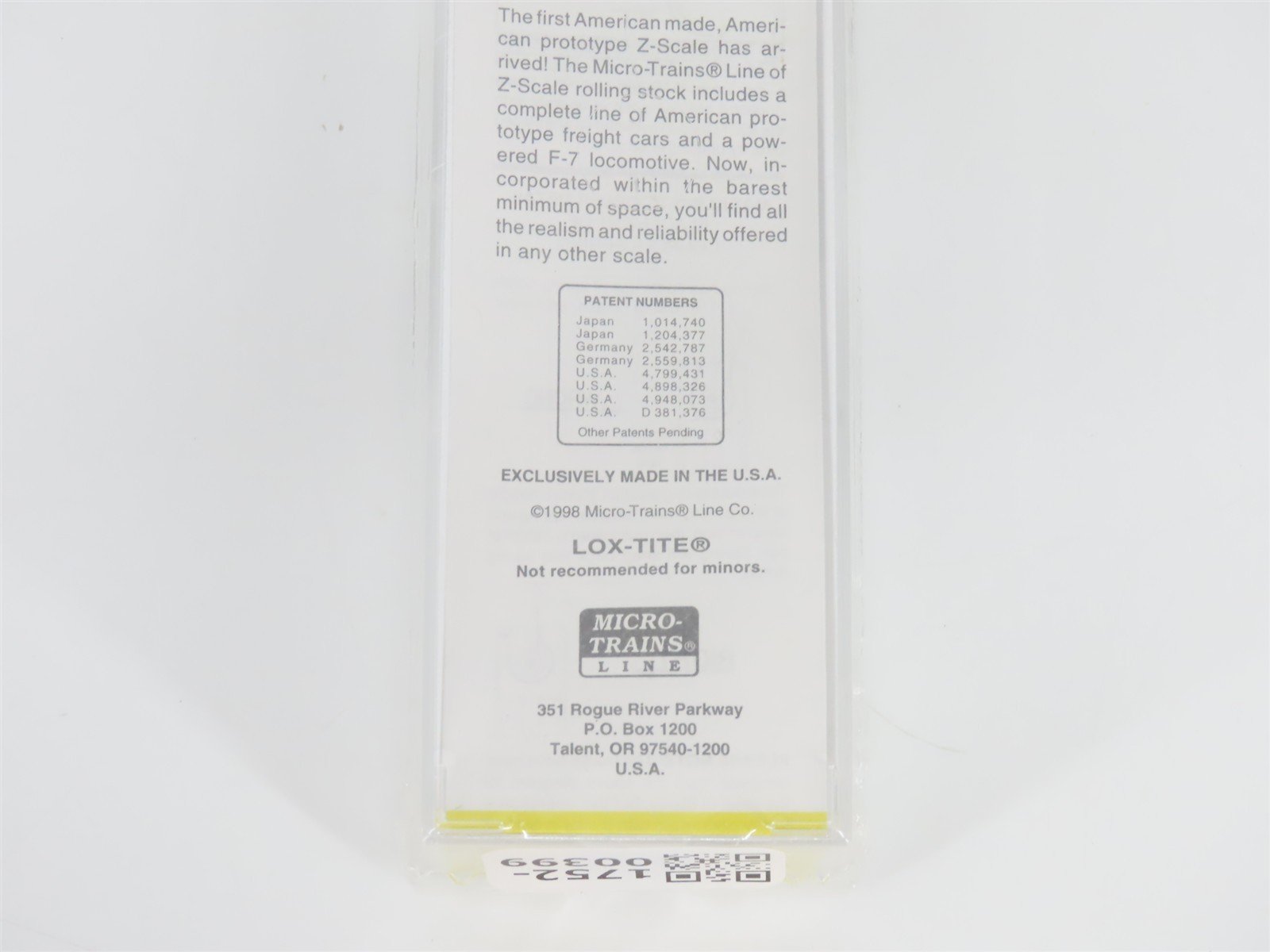 Z Scale Micro-Trains MTL 14408-2 SP Southern Pacific Single Dome Tank Car #60170