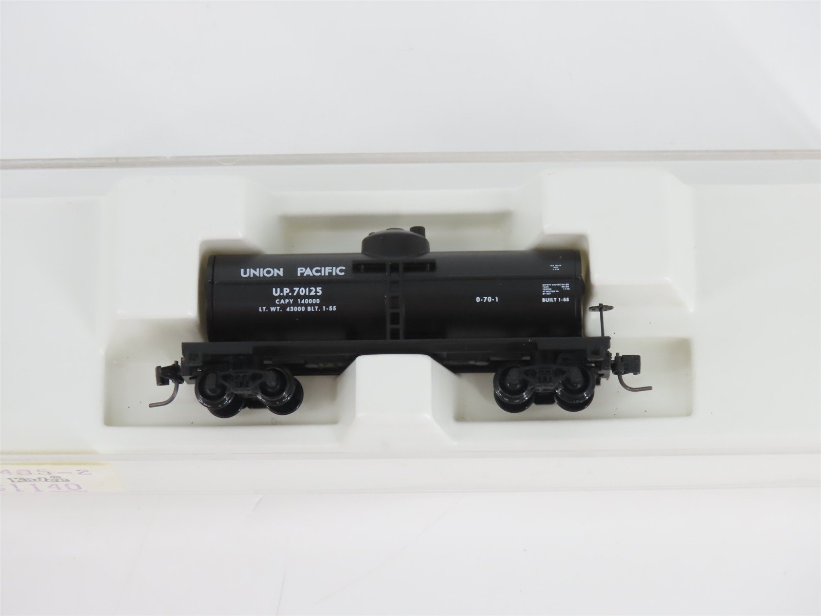 Z Kadee Micro-Trains MTL 14405-2 UP Union Pacific Single Dome Tank Car #70125