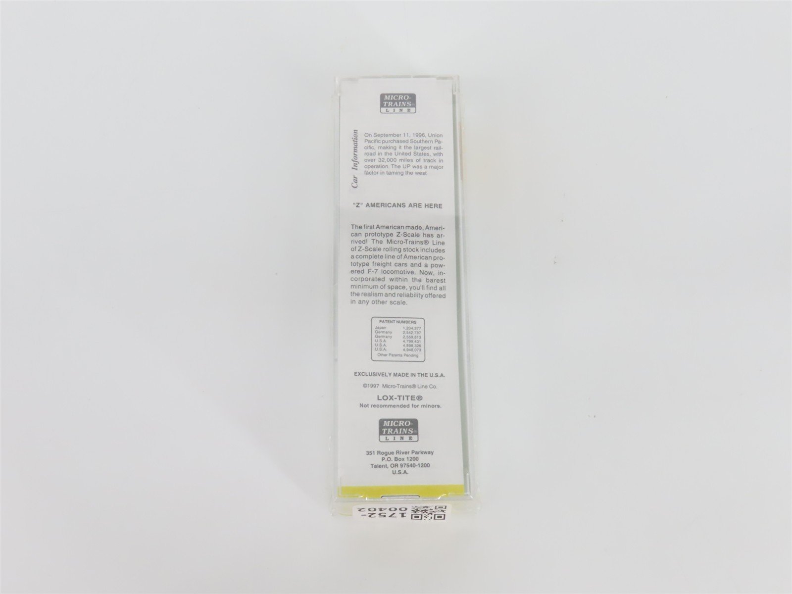 Z Scale Micro-Trains MTL 14405-2 UP Union Pacific Single Dome Tank Car #70136