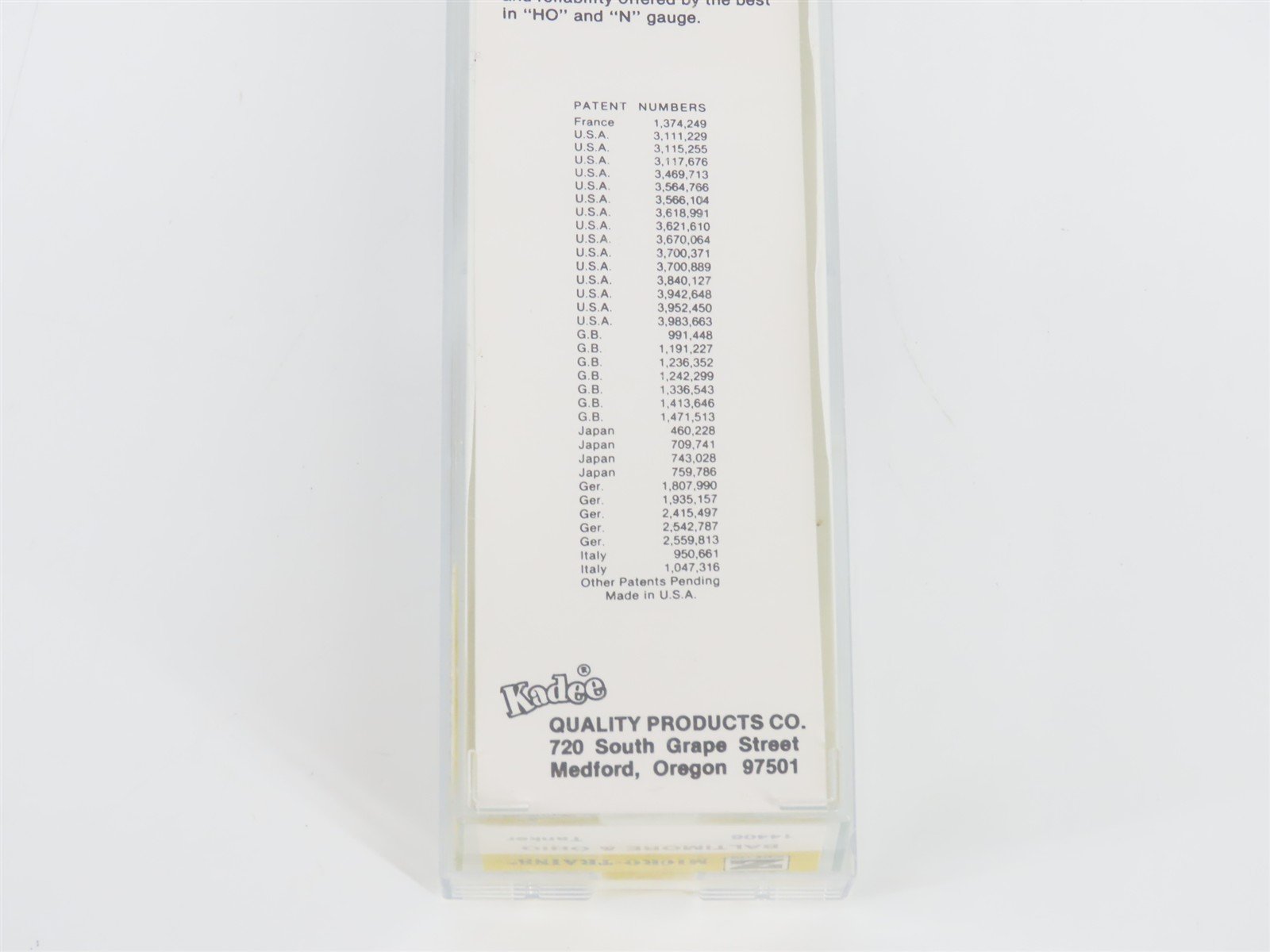 Z Kadee Micro-Trains MTL 14406 B&O Baltimore & Ohio Single Dome Tank Car #X416