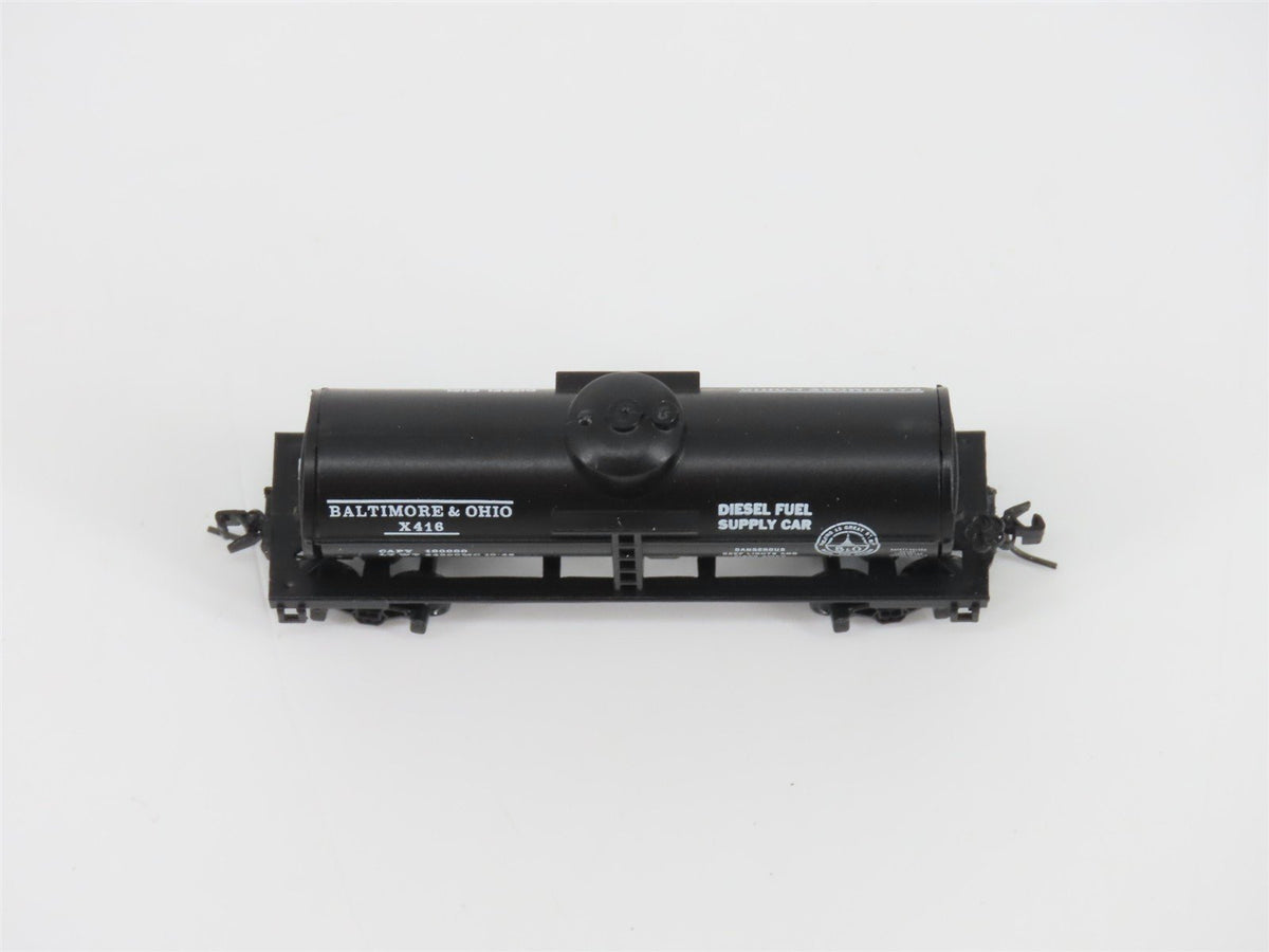 Z Kadee Micro-Trains MTL 14406-2 B&amp;O Baltimore &amp; Ohio Single Dome Tank Car #X416