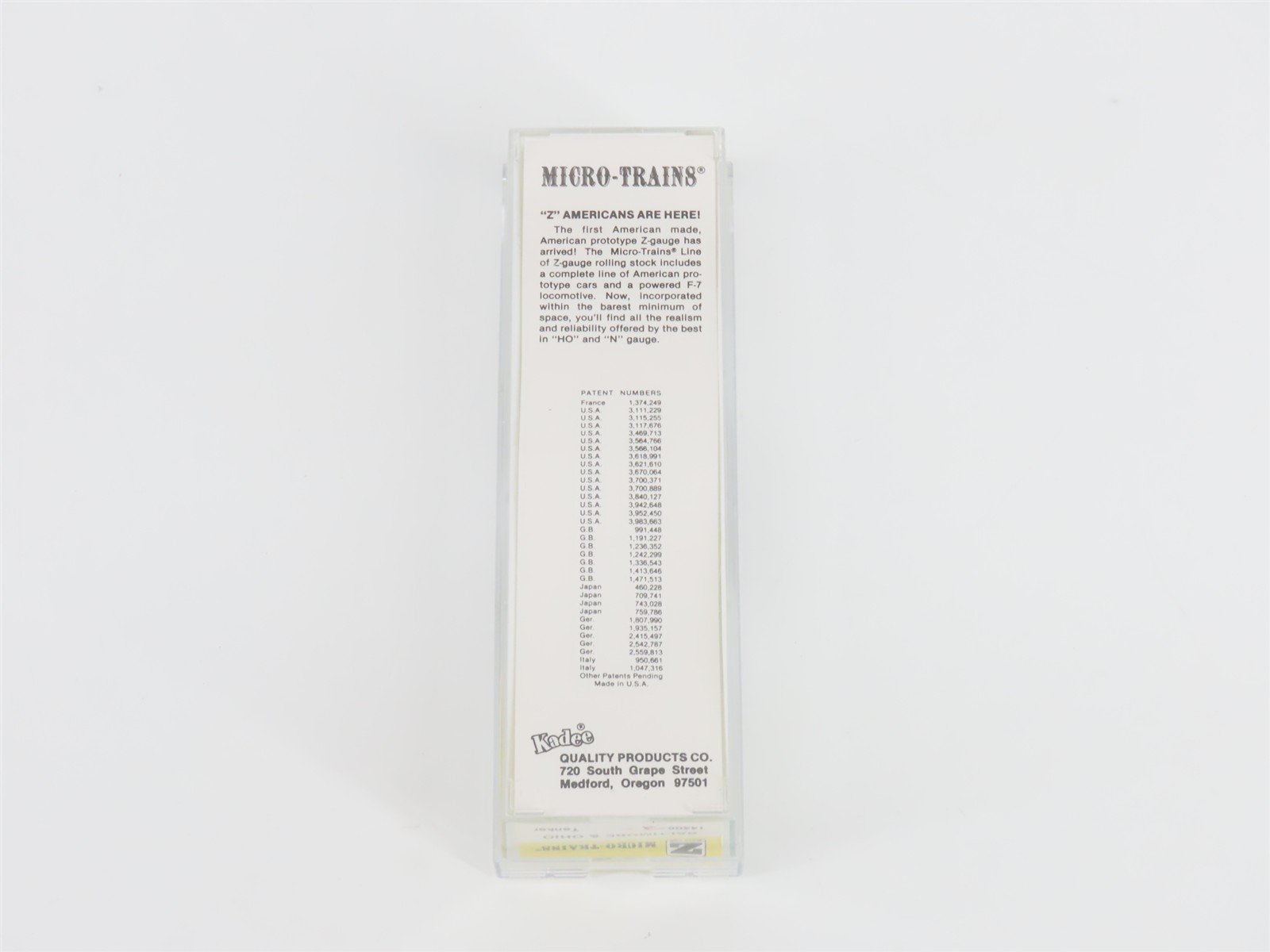 Z Kadee Micro-Trains MTL 14406-2 B&O Baltimore & Ohio Single Dome Tank Car #X416