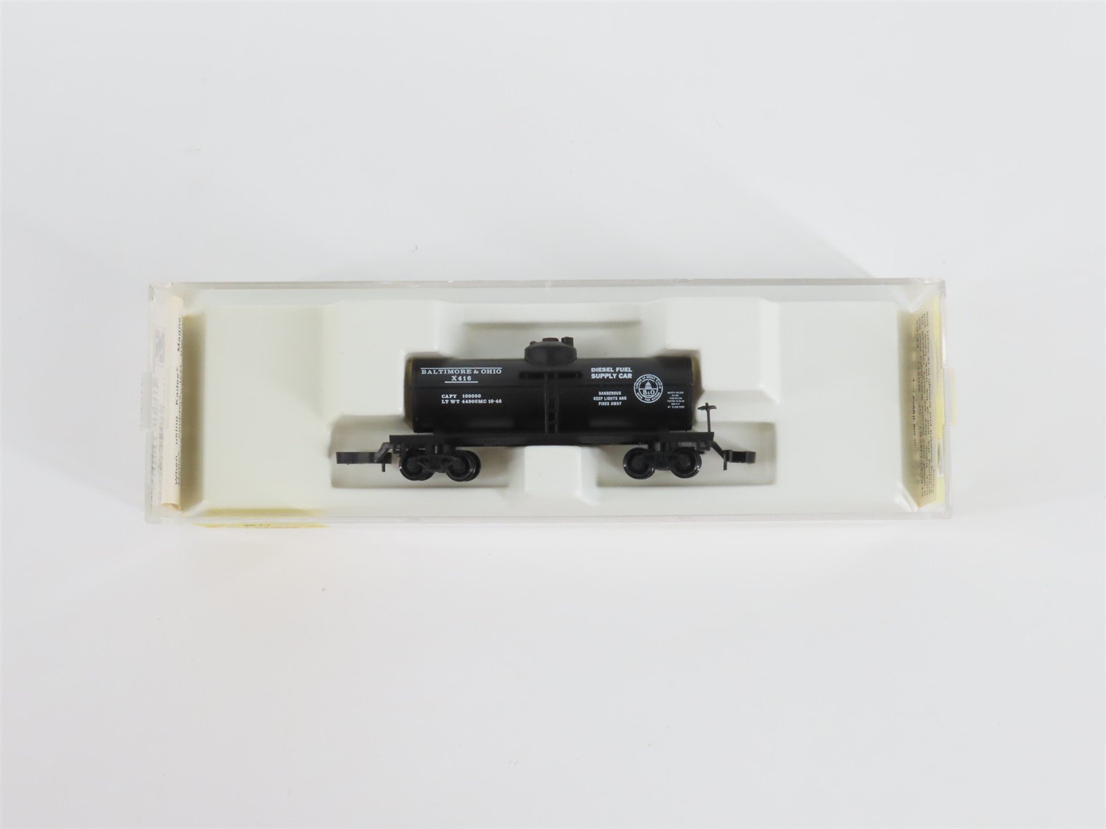Z Kadee Micro-Trains MTL 14406 B&O Baltimore & Ohio Single Dome Tank Car #X416