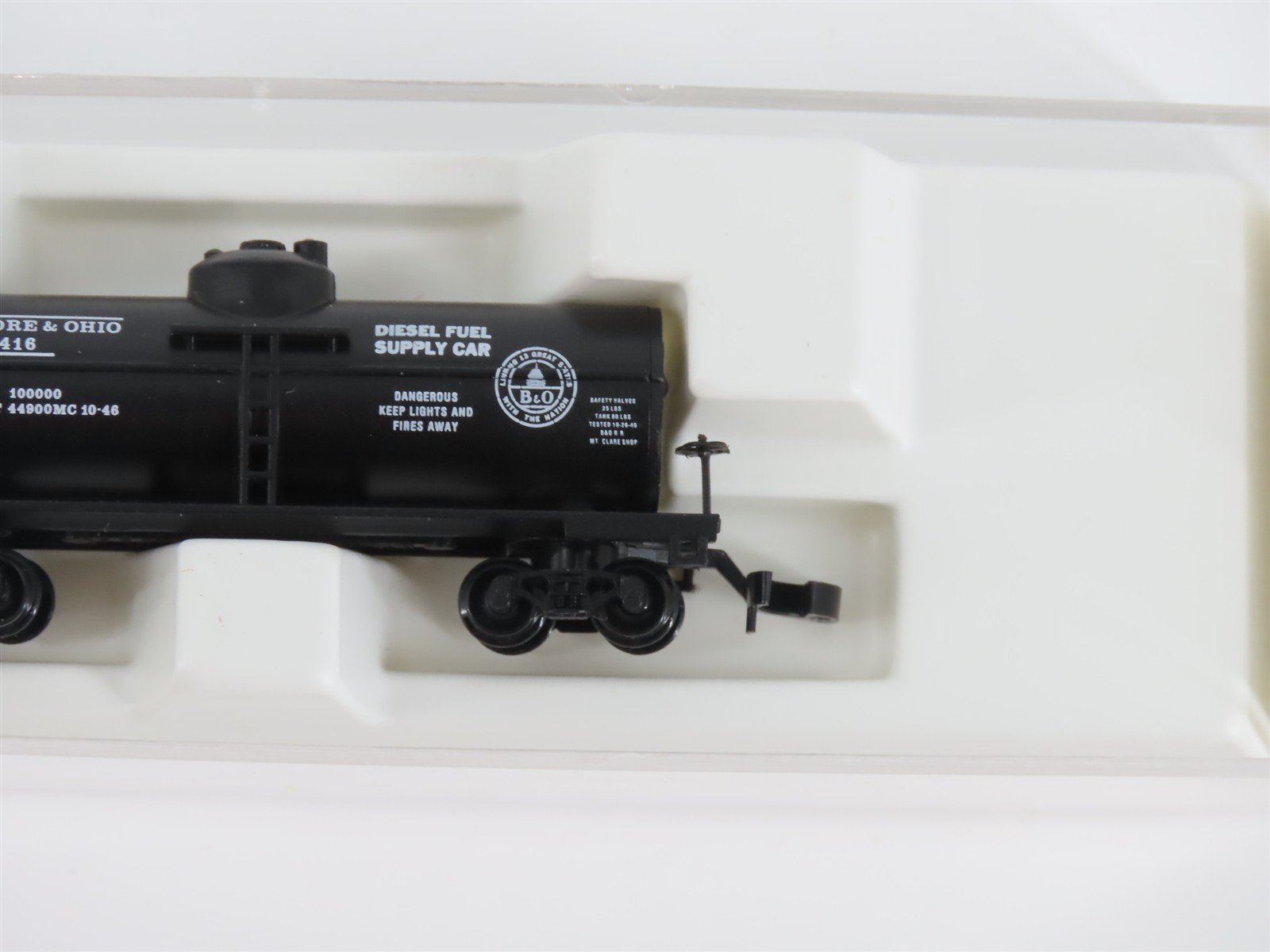 Z Kadee Micro-Trains MTL 14406 B&O Baltimore & Ohio Single Dome Tank Car #X416