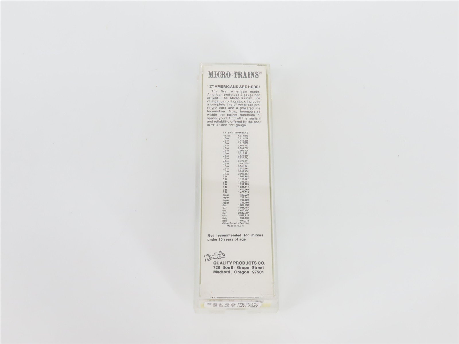 Z Kadee Micro-Trains MTL 14406 B&O Baltimore & Ohio Single Dome Tank Car #X416