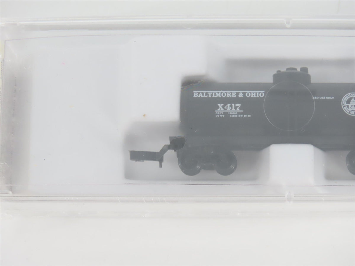 Z Scale Micro-Trains MTL 14406 B&amp;O Baltimore &amp; Ohio Single Dome Tank Car #X417