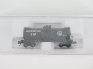 Z Scale Micro-Trains MTL 14406-2 B&O Baltimore & Ohio Single Dome Tank Car #X417
