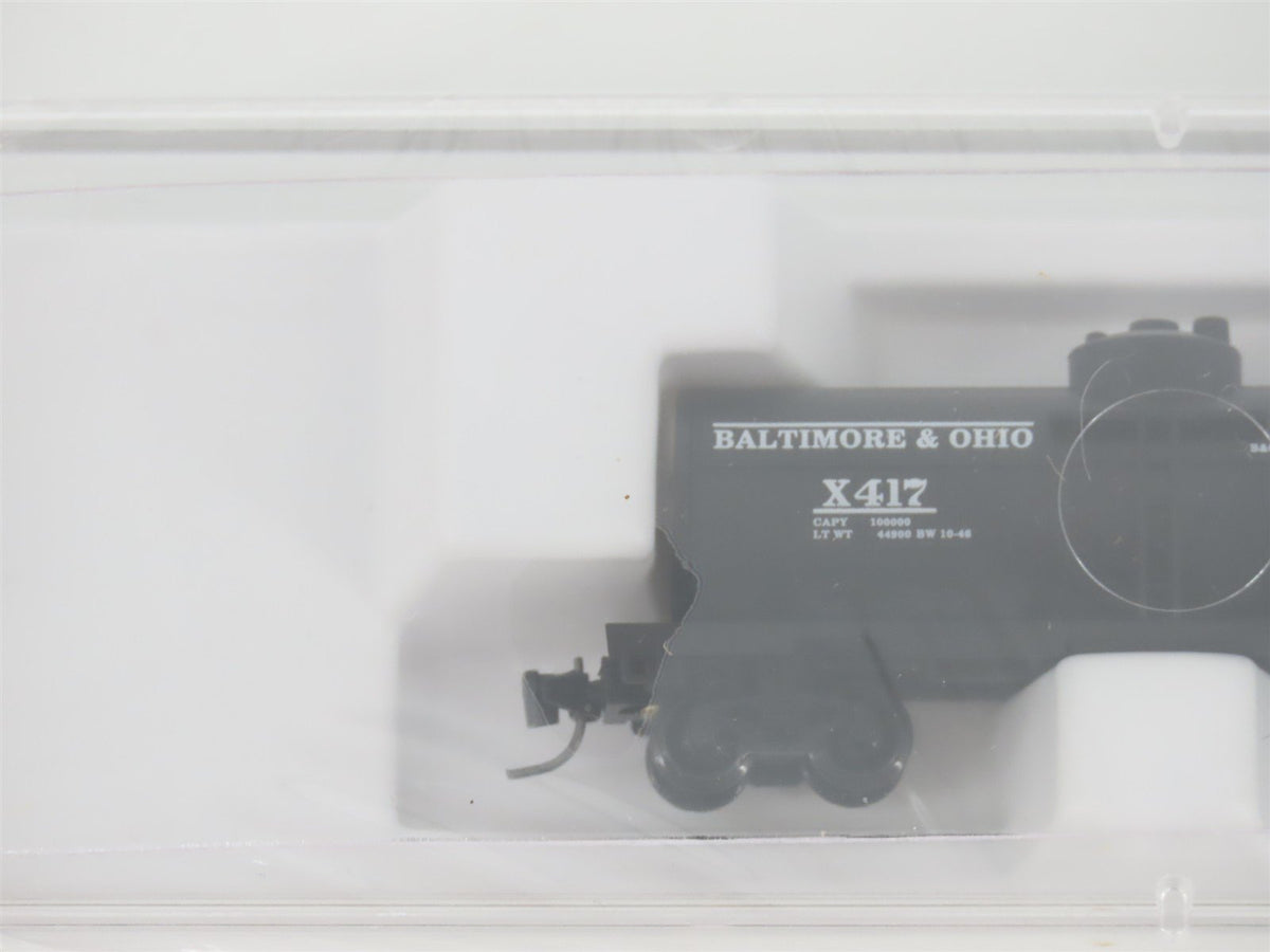 Z Scale Micro-Trains MTL 14406-2 B&amp;O Baltimore &amp; Ohio Single Dome Tank Car #X417