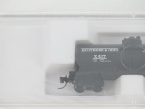 Z Scale Micro-Trains MTL 14406-2 B&O Baltimore & Ohio Single Dome Tank Car #X417