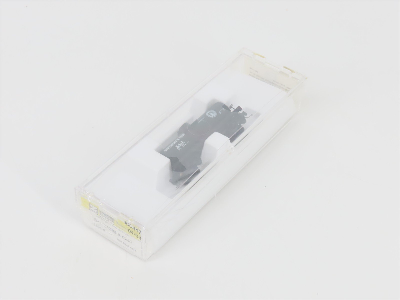 Z Scale Micro-Trains MTL 14406-2 B&O Baltimore & Ohio Single Dome Tank Car #X417