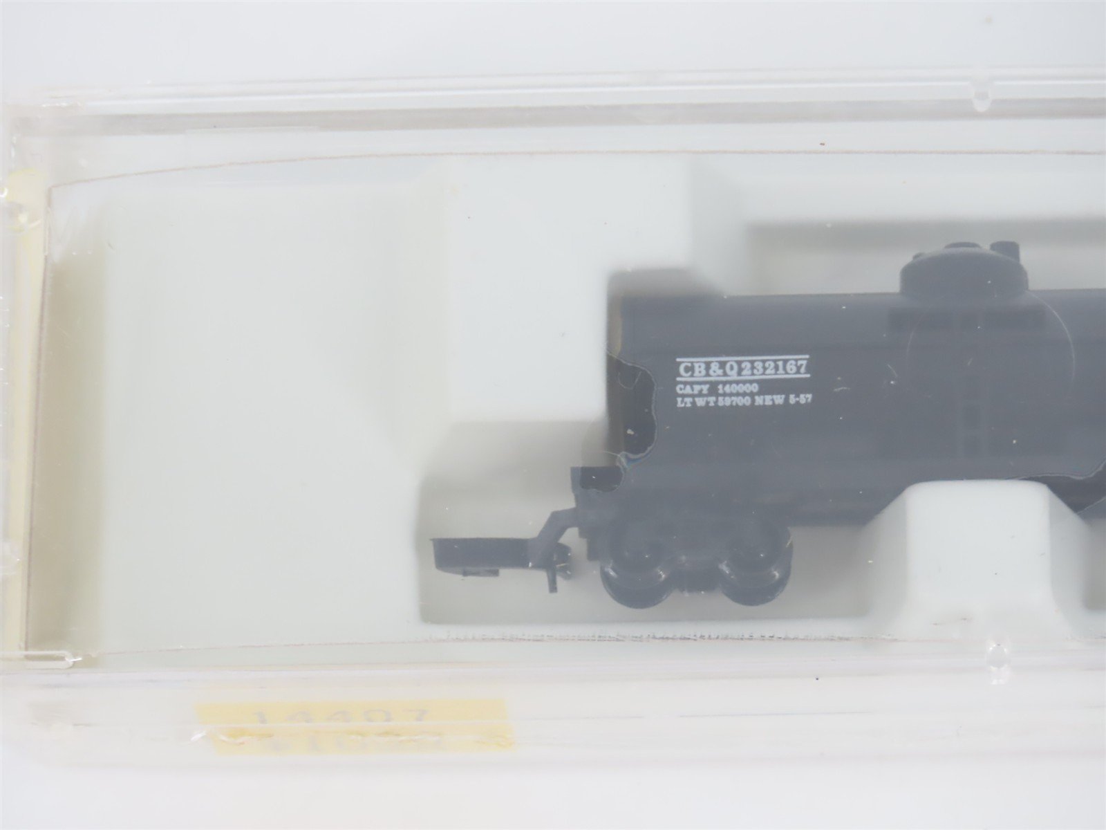 Z Kadee Micro-Trains MTL 14407 CB&Q Burlington Route Single Dome Tank Car 232167