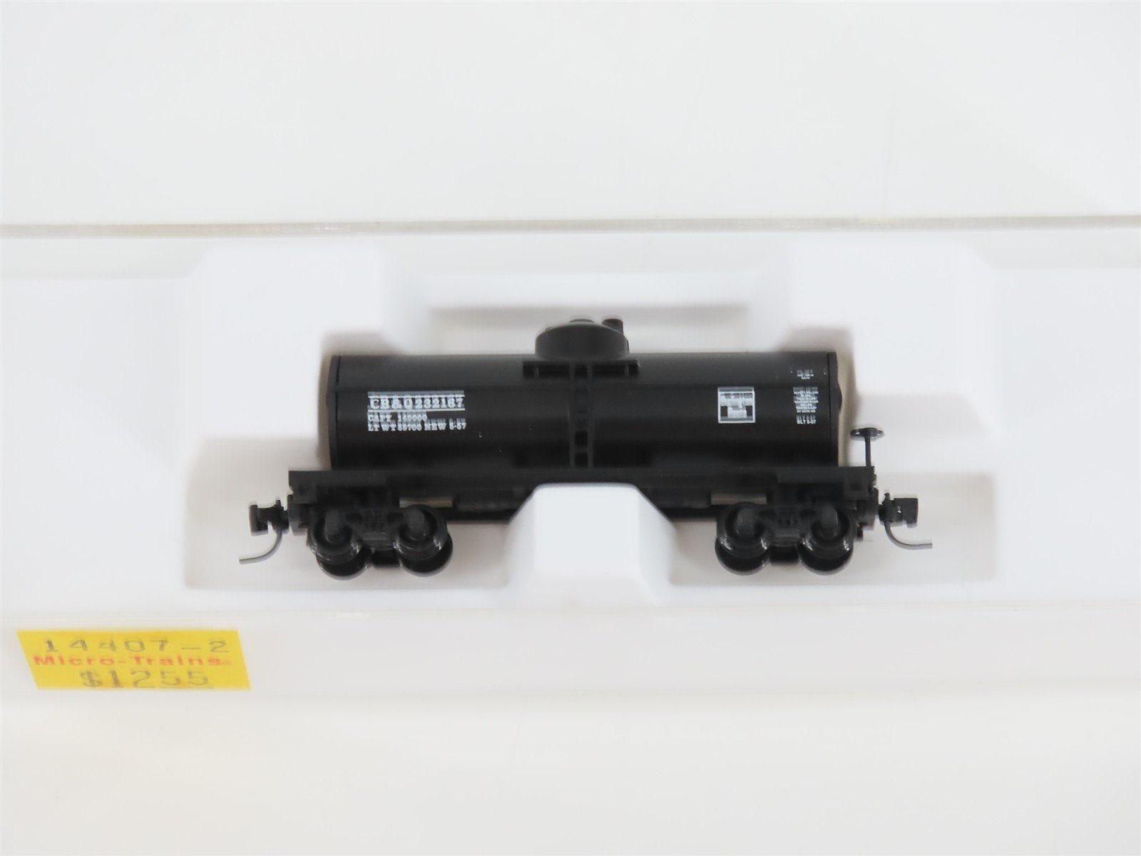 Z Kadee Micro-Trains MTL 14407-2 CB&Q Burlington Route Single Dome Tank Car