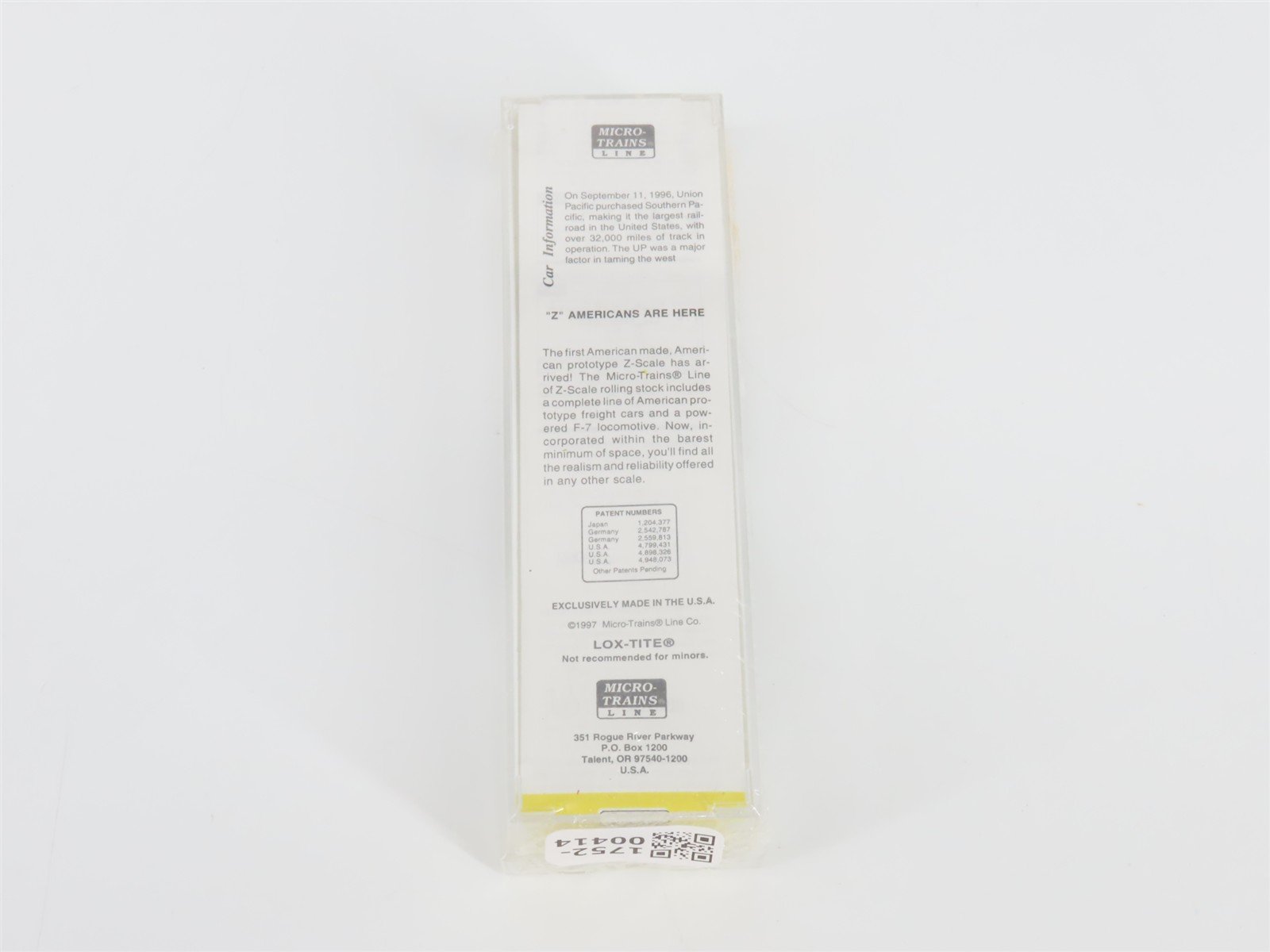 Z Scale Micro-Trains MTL 14405 UP Union Pacific Single Dome Tank Car #70136