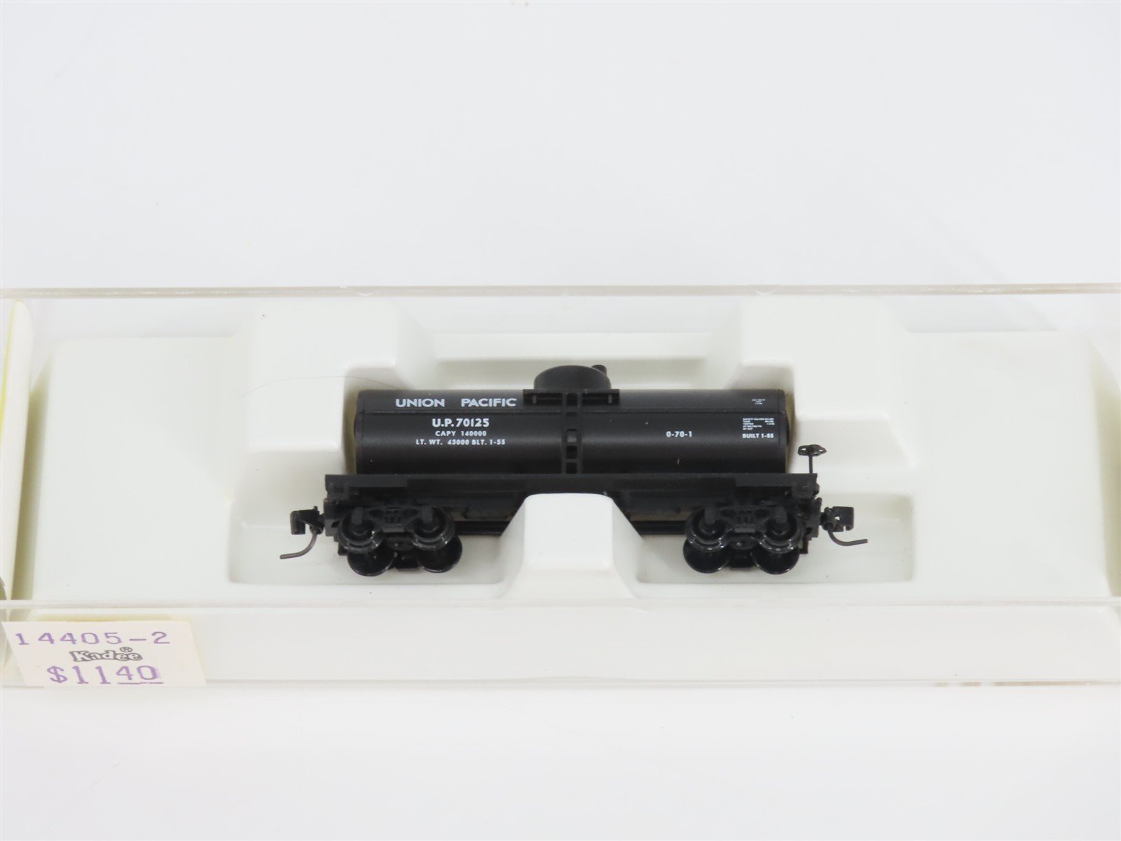 Z Kadee Micro-Trains MTL 14405-2 UP Union Pacific Single Dome Tank Car #70125