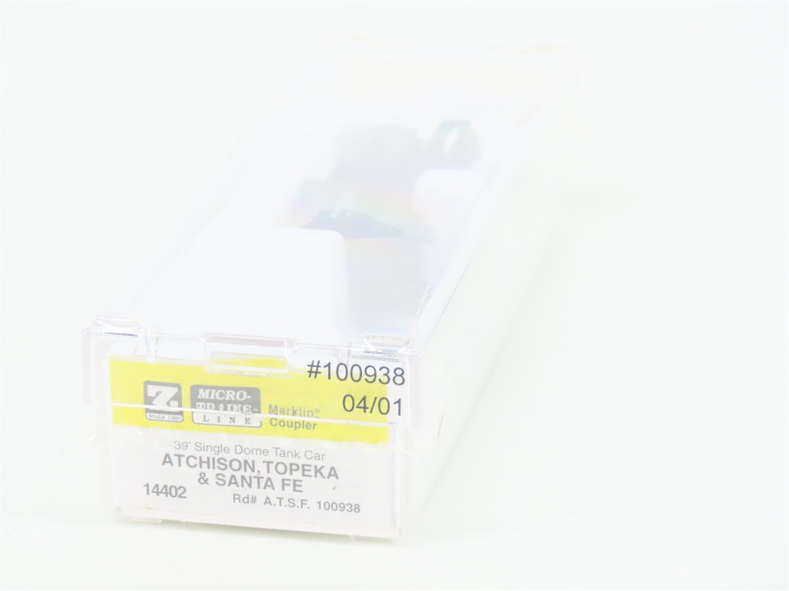 Z Scale Micro-Trains MTL 14402 ATSF Santa Fe 39' Single Dome Tank Car #100938