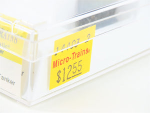 Z Kadee Micro-Trains MTL 14403-2 UTLX Union Tank Single Dome Tank Car #73327