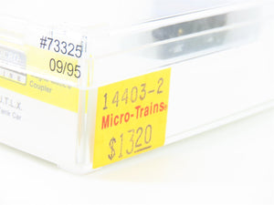 Z Scale Micro-Trains MTL 14403-2 UTLX Union Tank Single Dome Tank Car #73325