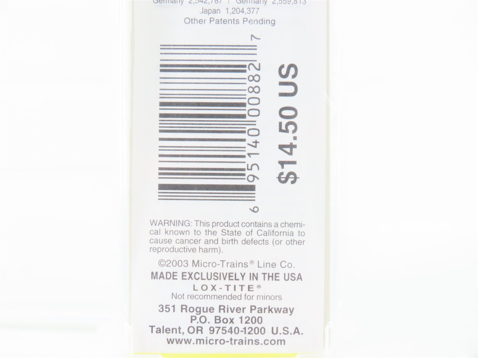 Z Scale Micro-Trains MTL 14404 GATX General American Single Dome Tank Car #19291