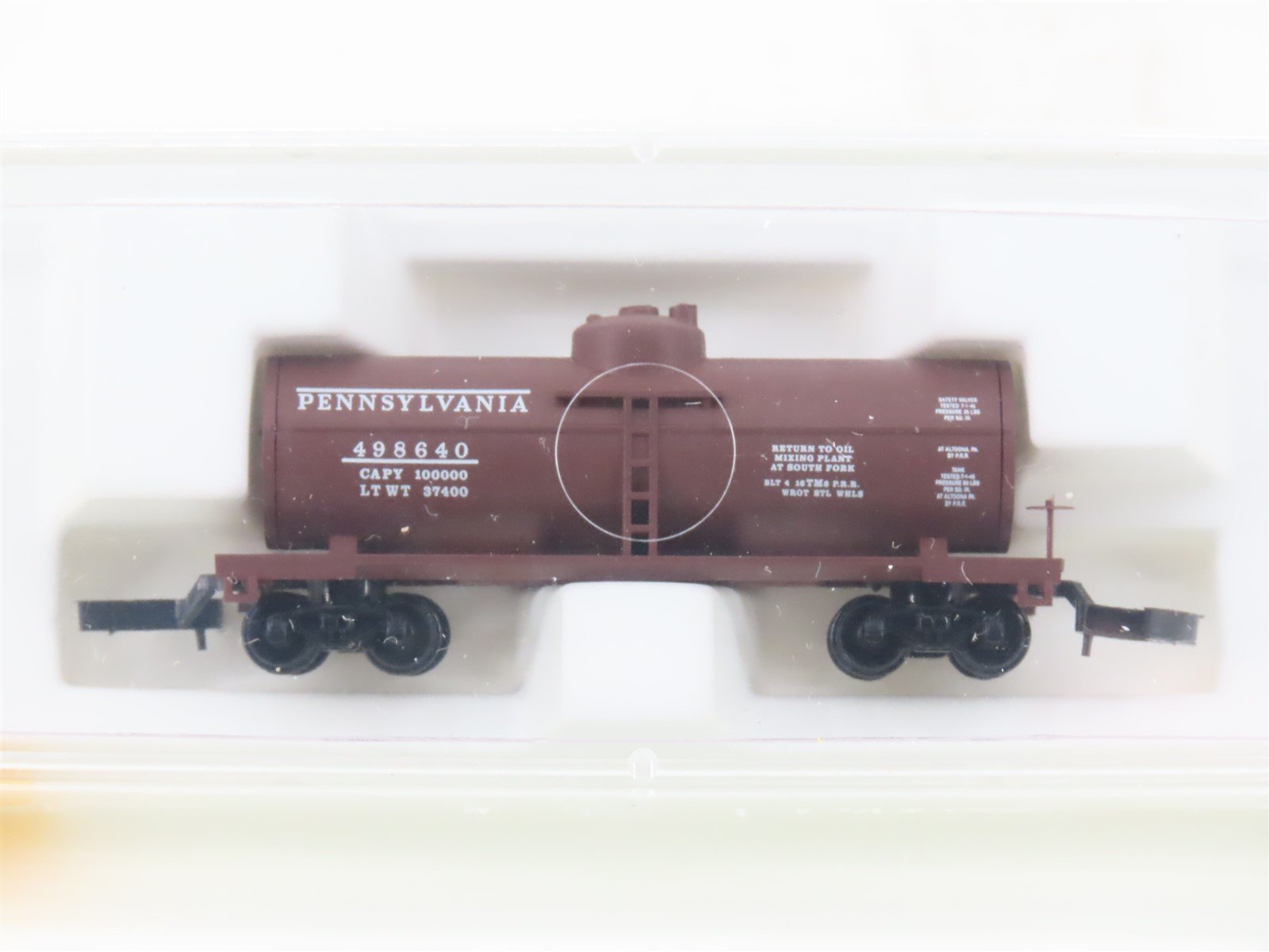 Z Scale Micro-Trains MTL 14401 PRR Pennsylvania Single Dome Tank Car #498640