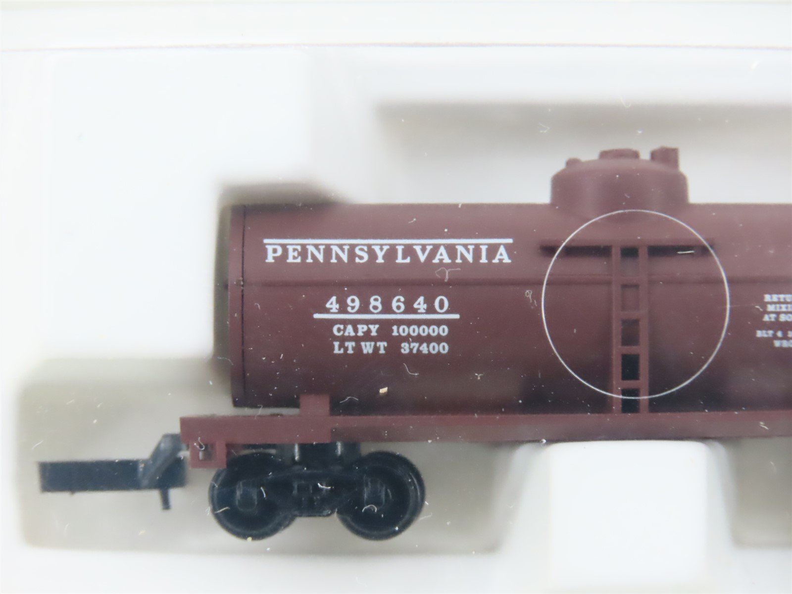 Z Scale Micro-Trains MTL 14401 PRR Pennsylvania Single Dome Tank Car #498640