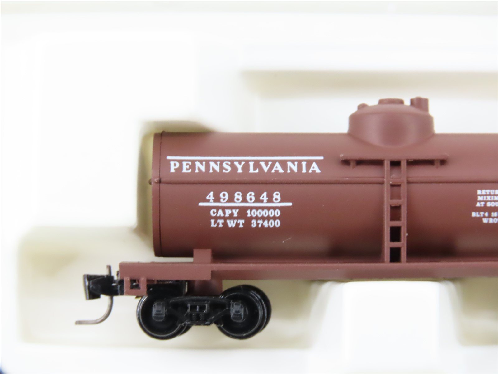Z Scale Micro-Trains MTL 14401-2 PRR Pennsylvania Single Dome Tank Car #498648
