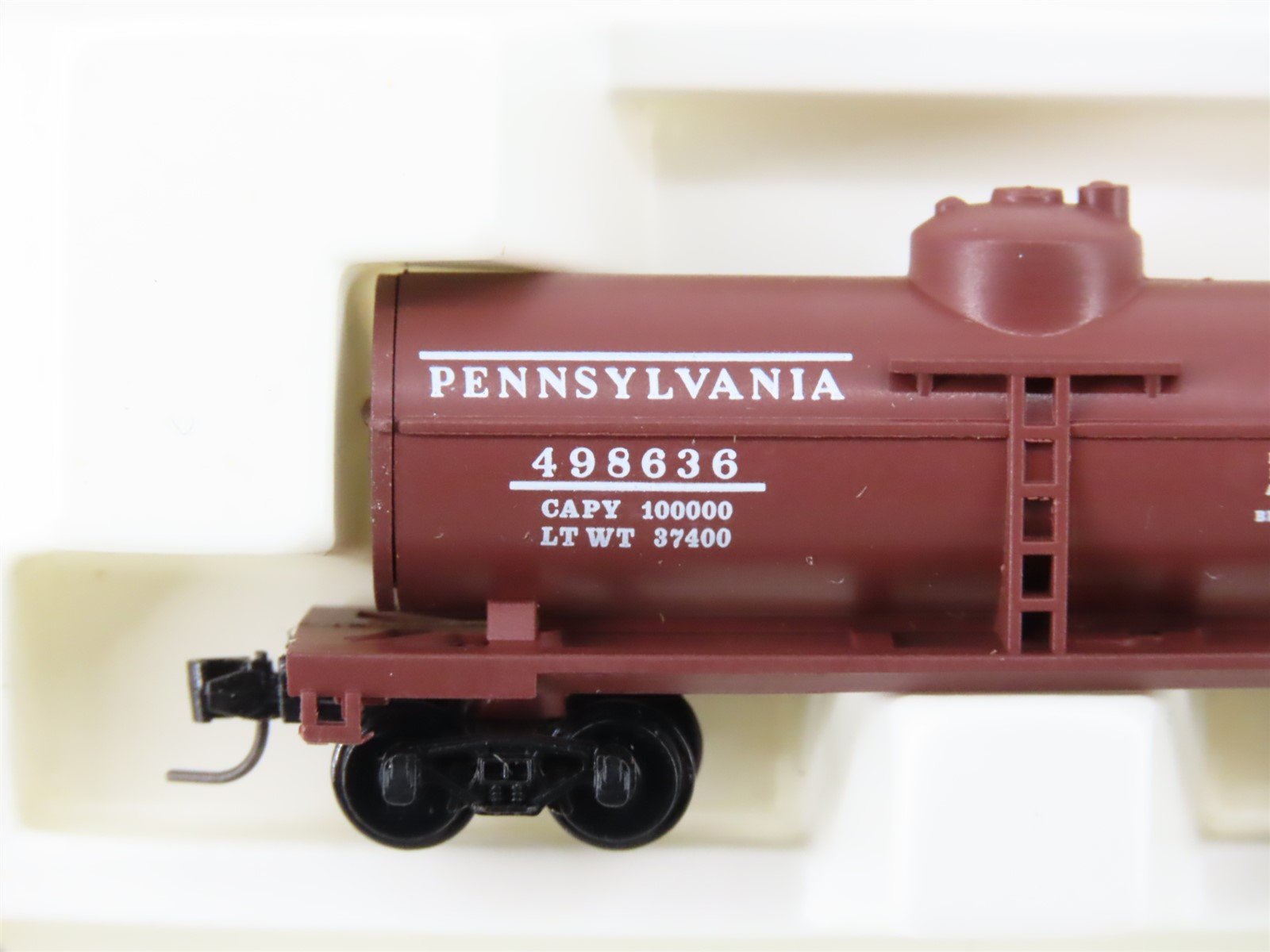 Z Kadee Micro-Trains MTL 14401-2 PRR Pennsylvania Single Dome Tank Car #498636