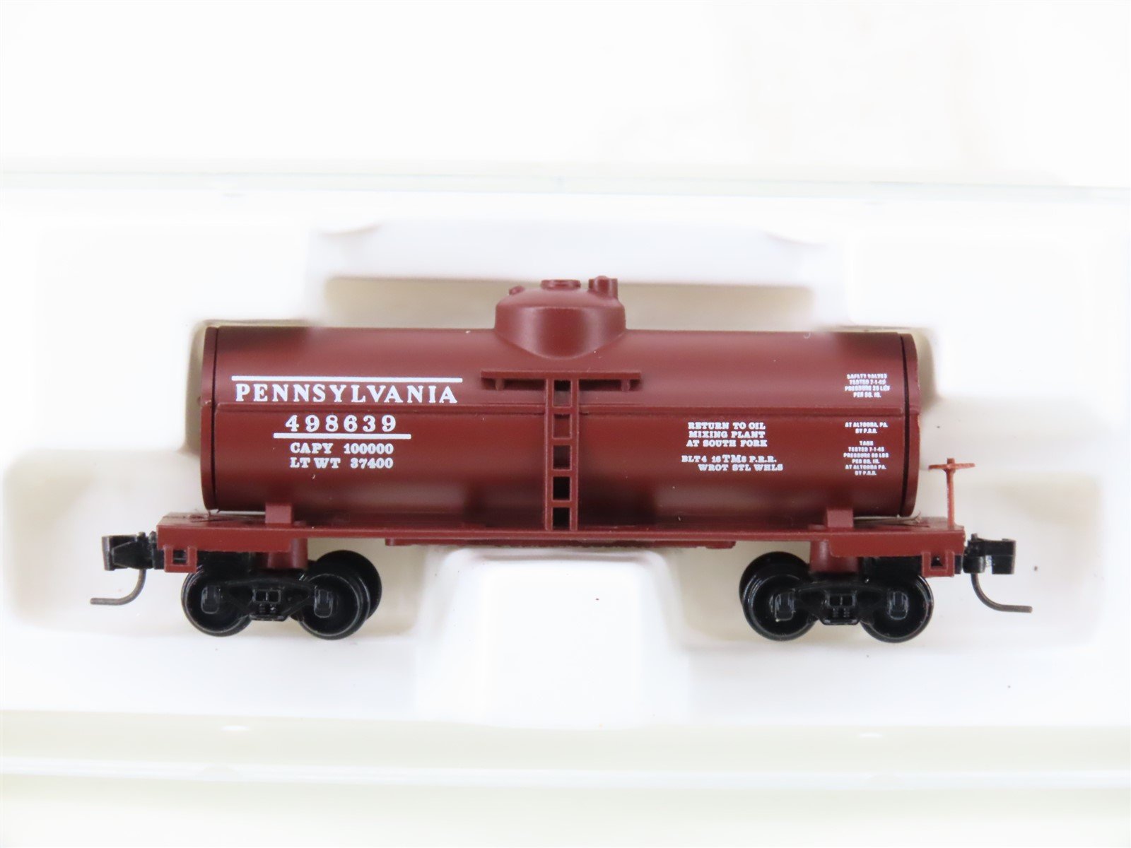 Z Kadee Micro-Trains MTL 14401-2 PRR Pennsylvania Single Dome Tank Car #498639