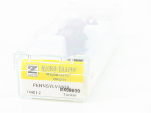 Z Kadee Micro-Trains MTL 14401-2 PRR Pennsylvania Single Dome Tank Car #498639