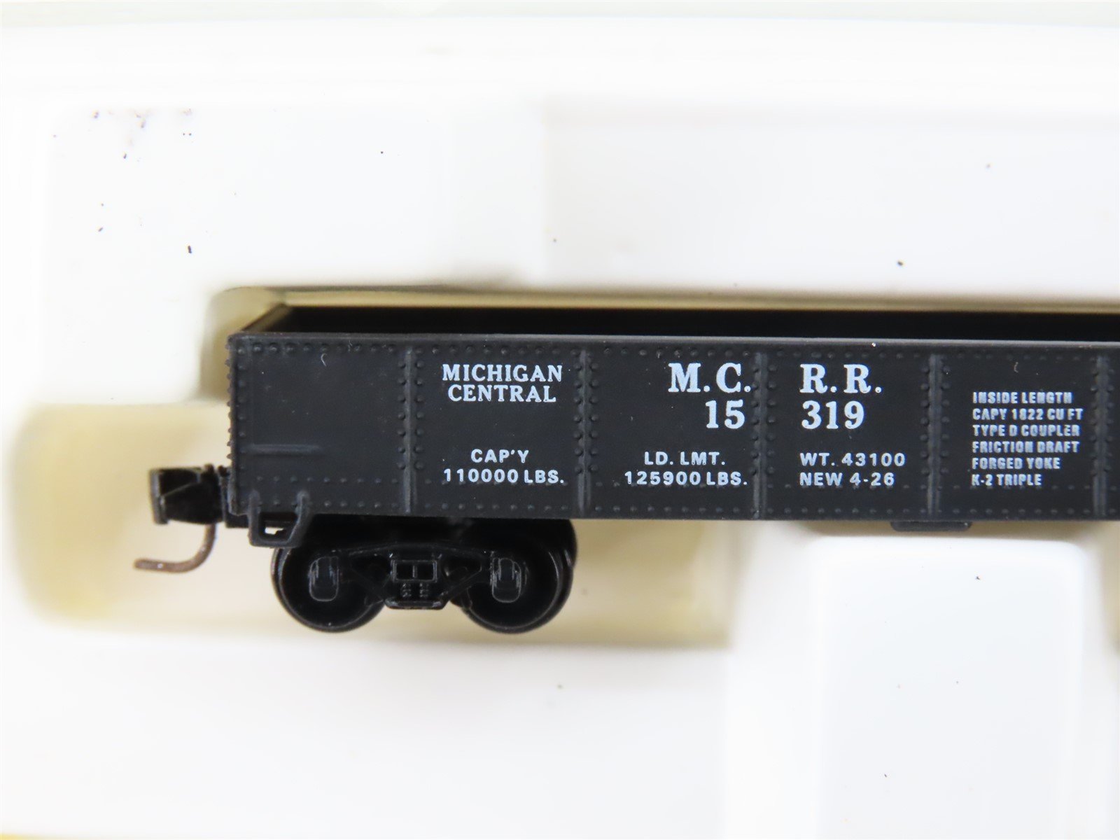 Z Scale Kadee Micro-Trains MTL 14307-2 MCRR NYC Michigan Central Gondola #15319