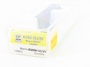 Z Scale Micro-Trains MTL 14308-2 MEC Maine Central Pine Tree Route Gondola #3204